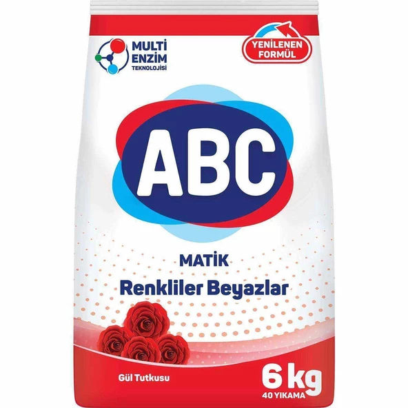 Abc Matik 6 Kg  Gül-Renkli Ve Beyaz