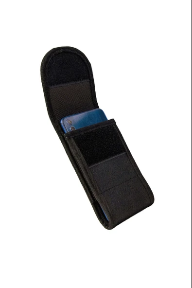 Kemere Takılan Telefonluk Cırt Cırtlı Model Siyah - 3