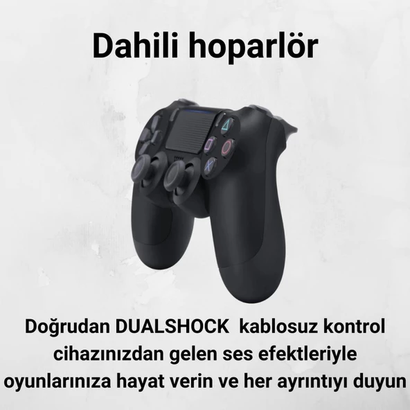 Polham Kablosuz Playstation 4, 4 Pro İle Uyumlu Titreşimli Oyun Kolu,Bilgisayar/Tablet/Telefon Uyumlu - 3