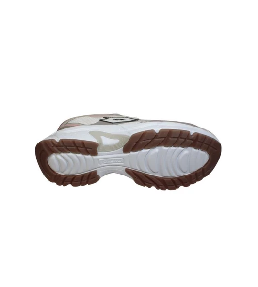 LOTTO Kadın Krem Kalın Taban Sneaker Spor Yürüyüş Ayakkabısı - Resim 4