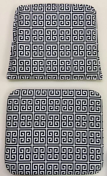 Knsz minder seti 1 li mazlum talen kumaş oturma ve sırt tel sandalyesi minderi bir arada - Resim 2