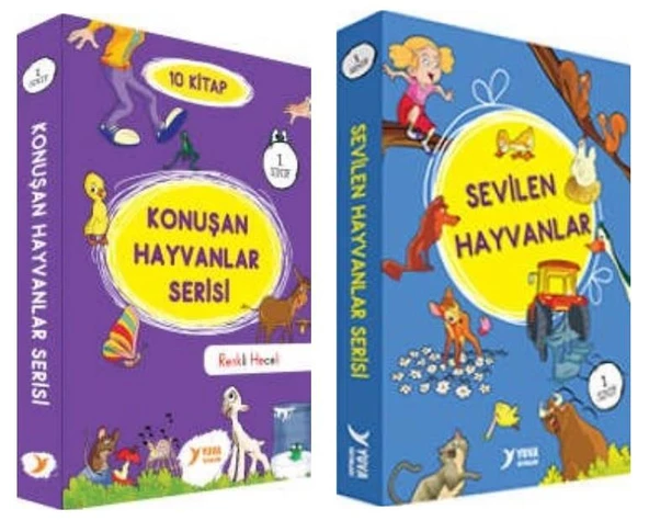 Yuva 1. Sınıf Konuşan Hayvanlar + Sevilen Hayvanlar 20 Kitap