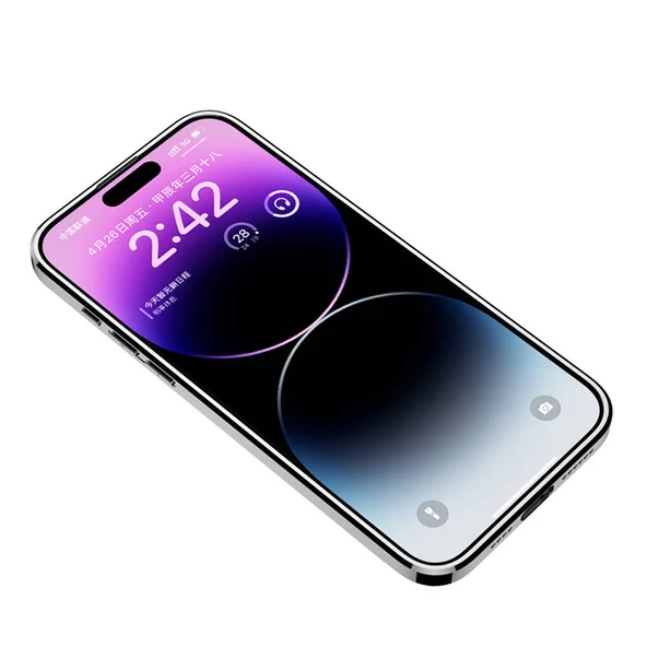 Apple iPhone 14 Pro Max Kılıf Ultra İnce Kamera Korumalı PC + Deri Arka Yüzey Zore X-Pro Kapak - 5