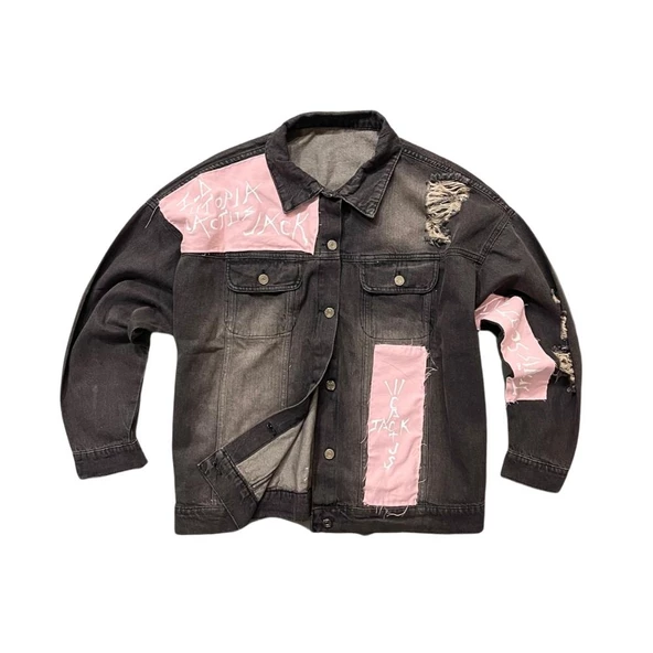 Premium Distressed Travis Scott Jacket Designed By S.B.