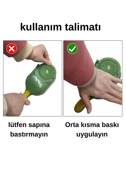 Pratik Hamur Açıcı Hamur Presleme Mantı Börek Poğaça Hamur Açma Ve Ravioli Yapma Kalıbı Presleme - 4