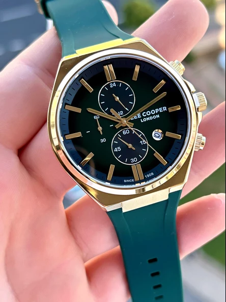 Lee Cooper Silikon Kordon İç Fonksiyonları Aktif 5 Atm Suya Dayanıklı Erkek Kol Saati ELC07854.177 - 2