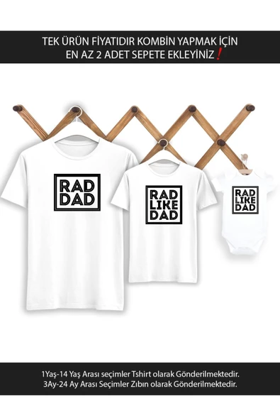 Rad Dad Baba Oğul Kız (TEK ÜRÜN FİYATIDIR KOMBİN YAPMAK İÇİN EN AZ 2 ADET SEPETE EKLEYİNİZ)