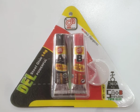 Del Glue İkiz Yapıştırıcı 14 gr Metal, Çelik, Demir, Fayans, Granit, Taş, Sert Plastik - 2
