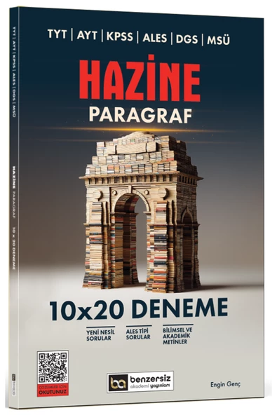 TYT AYT KPSS ALES DGS MSÜ Hazine Paragraf 10 x 20 Deneme Benzersiz Akademi Yayınları