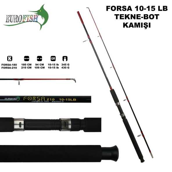 Eurofish Forsa 2 Parçalı Tekne/Bot Kamışı