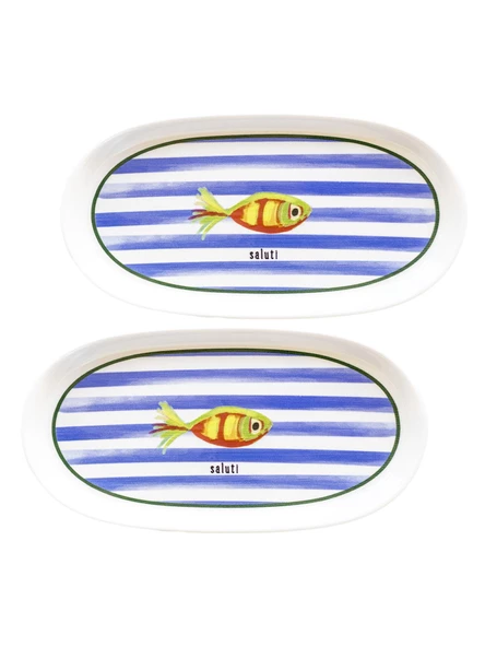 The Mia Fish Oval Servis 2li 29 cm FSH0006