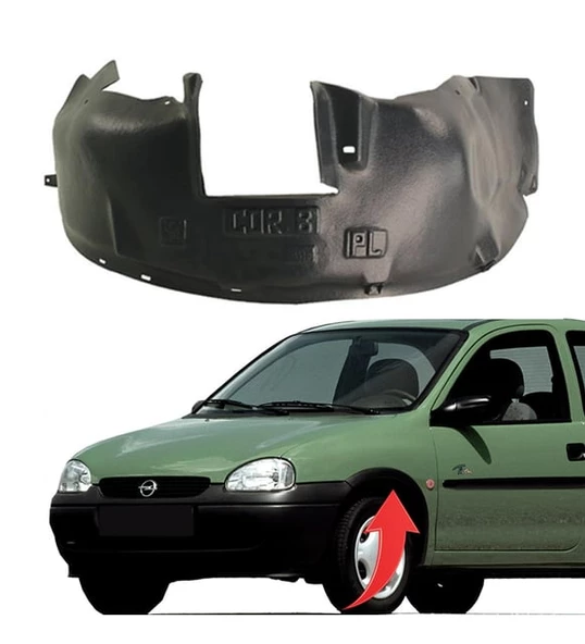 Opel Corsa B Ön Sol Çamurluk Davlumbazı