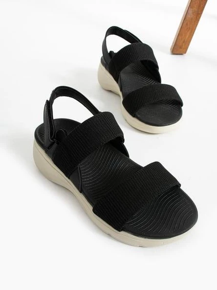 Papuçcity 02791 Orto Pedik Günlük Kadın Triko Sandalet - 4