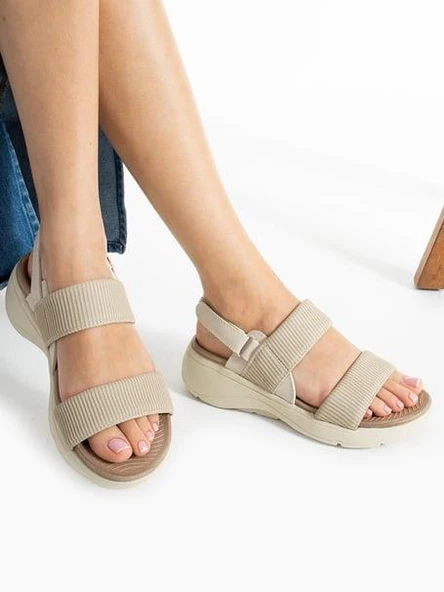 Papuçcity 02791 Orto Pedik Günlük Kadın Triko Sandalet - 6