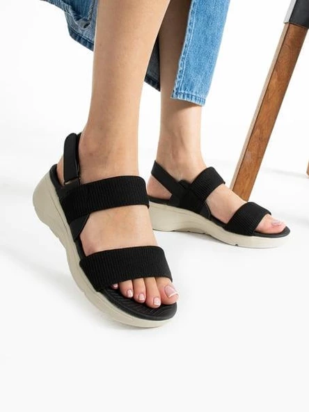 Papuçcity 02791 Orto Pedik Günlük Kadın Triko Sandalet - 2