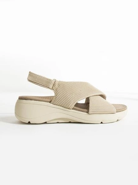 Papuçcity 02790 Orto Pedik Günlük Kadın Triko Sandalet - 4