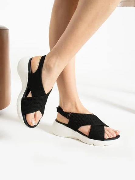 Papuçcity 02790 Orto Pedik Günlük Kadın Triko Sandalet - 7