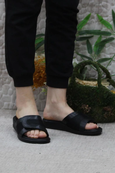 Ceyo 9984-5 Siyah Comfort Kemik Çıkıntısına Özel Kadın Terlik - 2