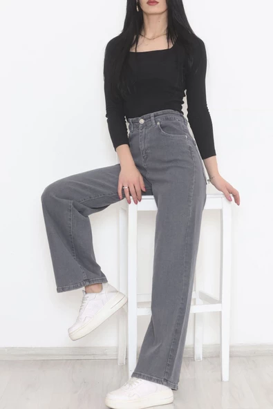 Palazzo Kot Pantolon Koyugri - 11879.1431. - Resim 4