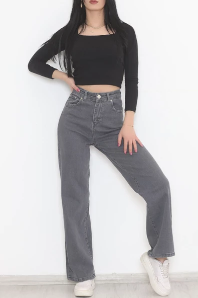 Palazzo Kot Pantolon Koyugri - 11879.1431. - Resim 2