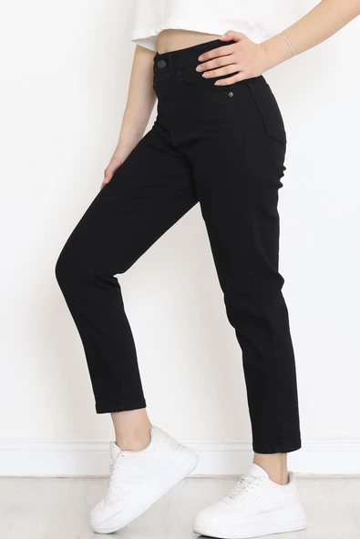 Boyfriend Kot Pantolon Siyah - 17260.1431. - Resim 3