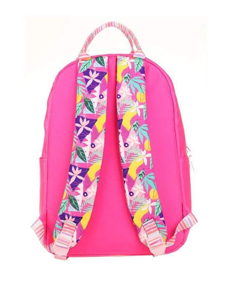 Kaukko Double Stripe Sırt Çantası Pembe K1762 - 3