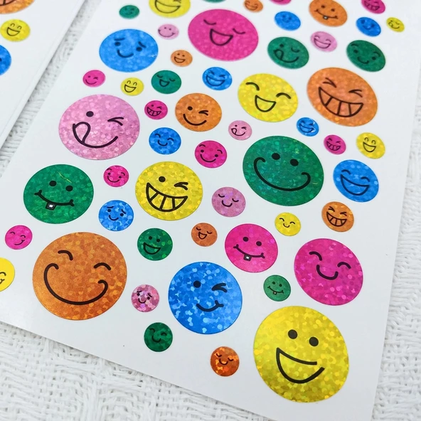 Bigpoint Sticker Hologram Smile 15'li Paket - Resim 2