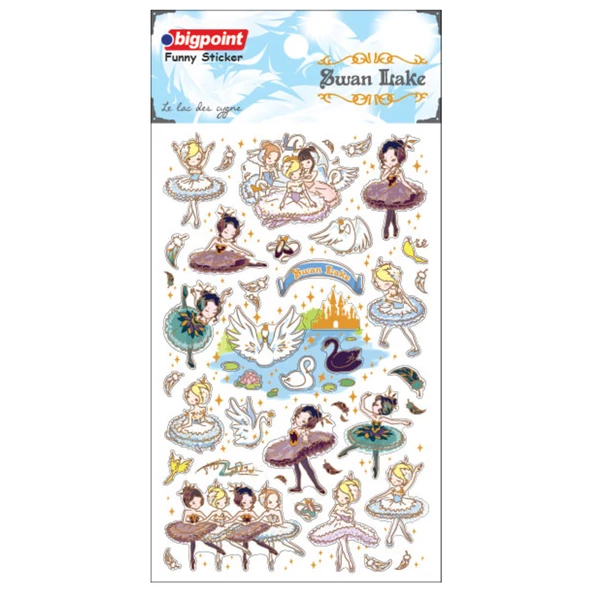 Bigpoint Sticker Swan Lake 15'li Paket