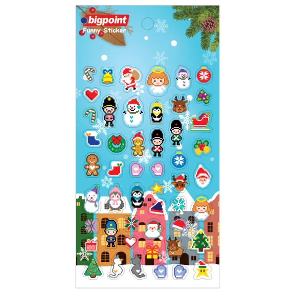 Bigpoint Sticker Piksel X-MAS 15'li Paket ürün görseli