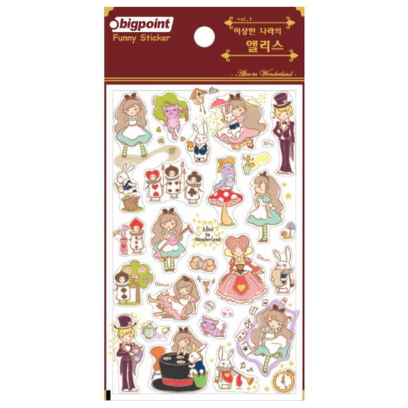Bigpoint Sticker Alice in Wonderland 15'li Paket