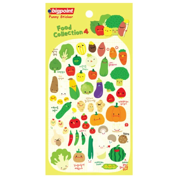 Bigpoint Sticker Vegetable 15'li Paket ürün görseli