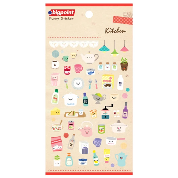 Bigpoint Sticker Mutfak 15'li Paket