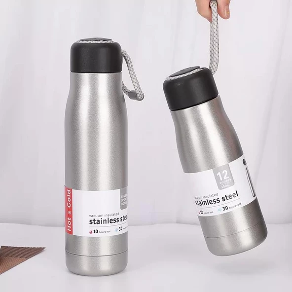 Geseus Çift Katman Paslanaz Çelik 600 ML Termos 547 - 2