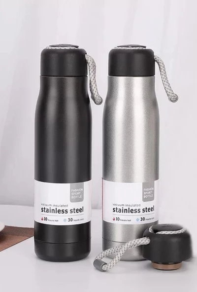Geseus Çift Katman Paslanaz Çelik 600 ML Termos 547 - 4