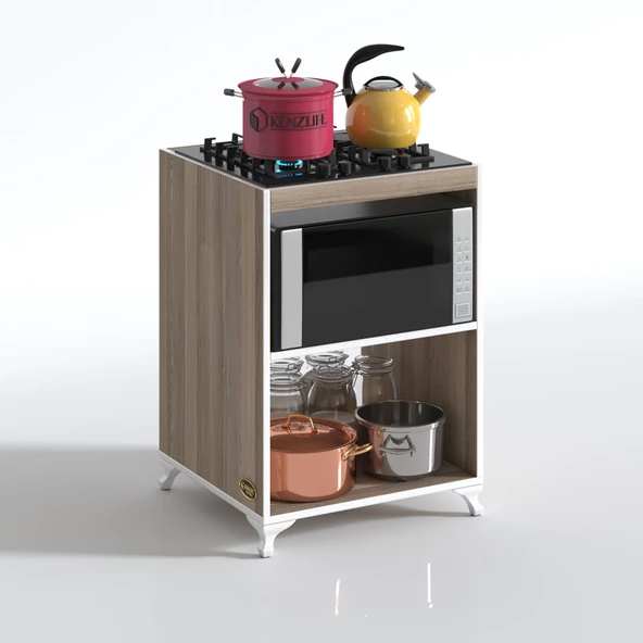 Kenzlife ocak dolabı figen crd 85*60*57 mutfak modül mini fırın  ankastre ocak için - 2
