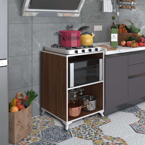 Kenzlife ocak dolabı iclal cvz 85*60*57 mutfak klasik setüstü ocak için modül