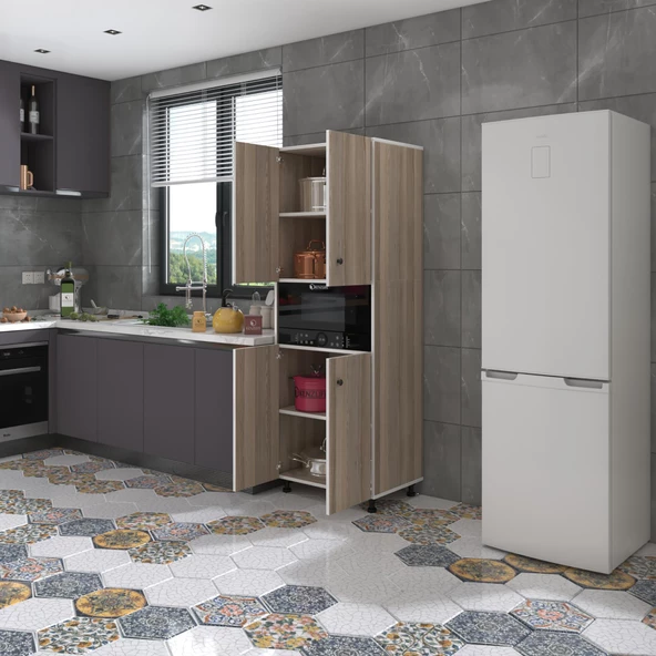 Kenzlife fırın dolabı bedriye crd 185*66*45 mutfak banyo kiler ofis