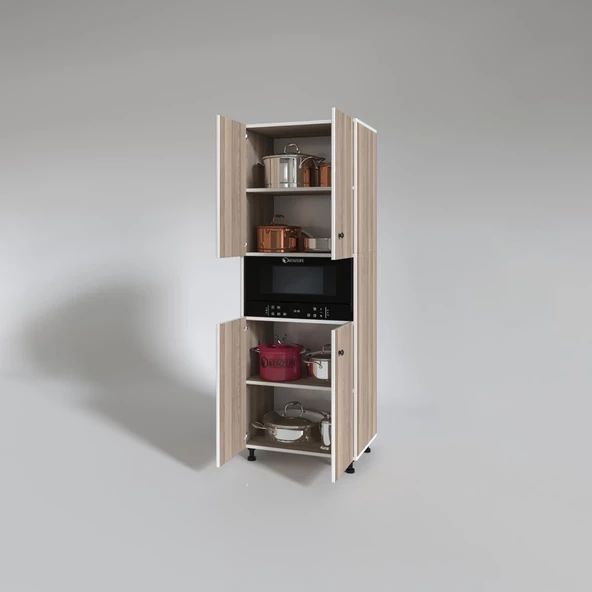 Kenzlife fırın dolabı bedriye crd 185*66*45 mutfak banyo kiler ofis - Resim 3