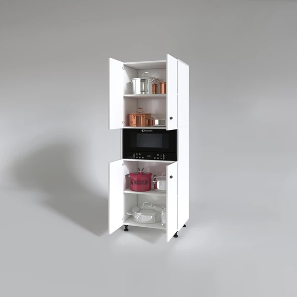 Kenzlife fırın dolabı bedriye byz 185*66*45 mutfak banyo kiler ofis - 3