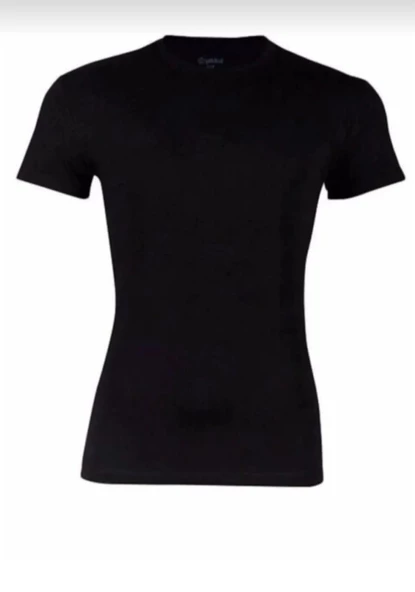 YILDIZ 476 ERKEK BAMBU SIFIR YAKA KISA KOL ATLET 3 ADET - Resim 2