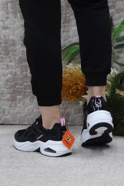 Kinetix Jewel Tx W Siyah Pembe Rahat Orijinal Ürün Kadın Spor Ayakkabı - 4
