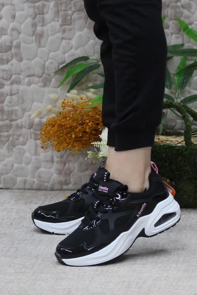 Kinetix Jewel Tx W Siyah Pembe Rahat Orijinal Ürün Kadın Spor Ayakkabı - 3