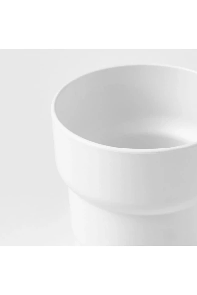 IKEA Förenlıg Plastik Saksı - Beyaz - 9 Cm Çap - 3