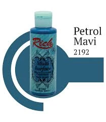 Rich Multi Surface Akrilik Boya 120ml 2192 Petrol Mavi