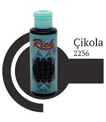 Rich Multi Surface Akrilik Boya 120ml 2236 Çikolata