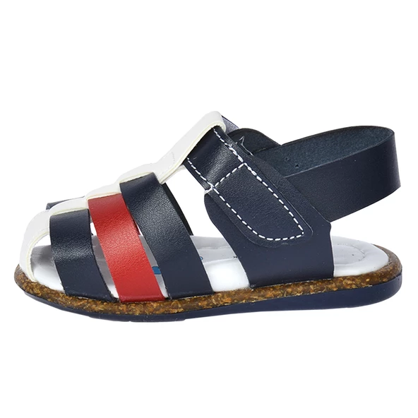 Kiko Kids Erkek Çocuk İlk Adım Sandalet Şb 2321-29 Lacivert - Kırmızı - 5