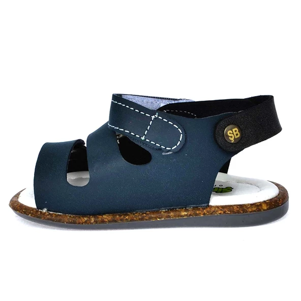 Kiko Kids Erkek Çocuk İlk Adım Sandalet Şb 2350-58 Lacivert - Siyah - 6