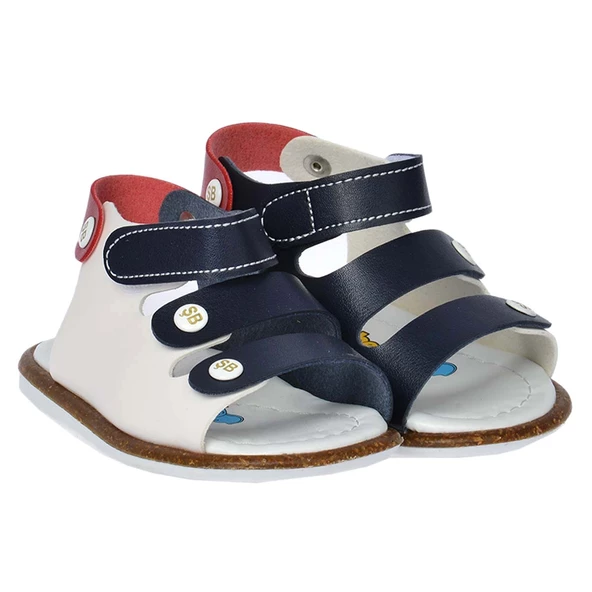 Kiko Kids Erkek Çocuk İlk Adım Sandalet Şb 2350-58 Siyah - Beyaz