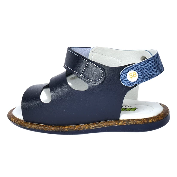 Kiko Kids Erkek Çocuk İlk Adım Sandalet Şb 2350-58 Siyah - Mavi - 6