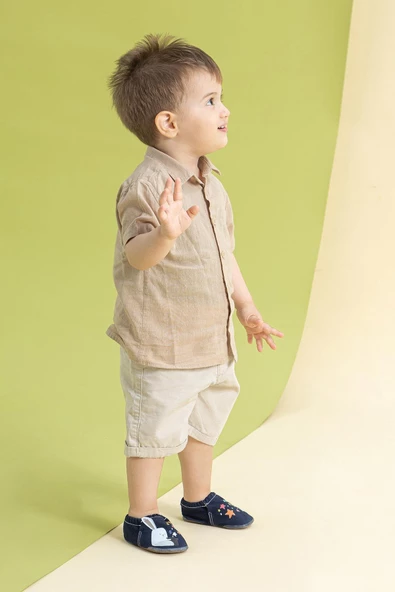 Hopfrög Kids Bunny Wizard Hyper Haki Yeşili Barefoot Akıllı Patik - Resim 4